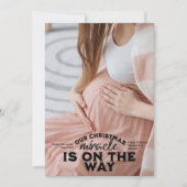写真クリスマス妊娠の発表 シーズンカード (正面)