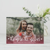 写真クリスマス妊娠告知カード 招待状 (スタンド正面)