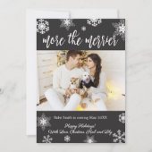 写真クリスマス妊娠告知カード 招待状 (正面)