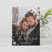 写真クリスマス妊娠告知カード 招待状 (スタンド正面)