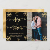 写真クリスマス妊娠告知カード 案内状 (正面/裏面)