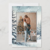 写真クリスマス日付の保存 招待状 (正面)