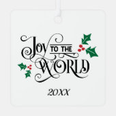 写真クリスマス結婚の新作 メタルオーナメント (裏面)