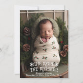 写真クリスマス誕生発表 シーズンカード (正面)