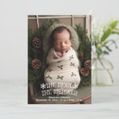 写真クリスマス誕生発表 シーズンカード (スタンド正面)