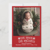 写真クリスマス誕生発表 シーズンカード (正面)