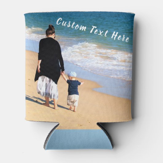 写真クーラーボックスとカスタム文字 缶クーラー (正面)