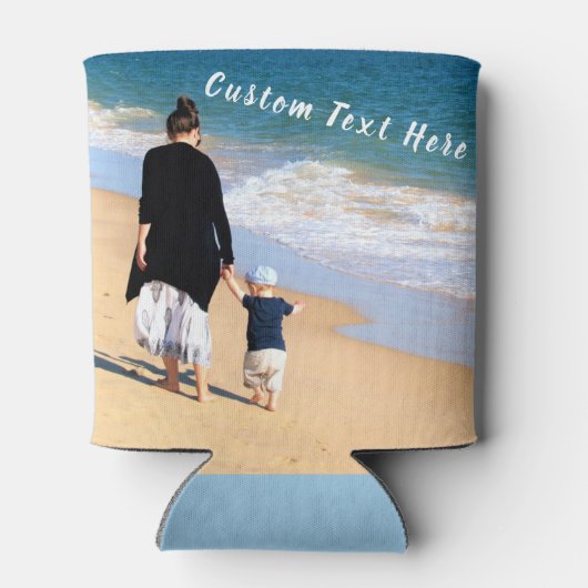 写真クーラーボックスとカスタム文字 缶クーラー (裏面)