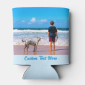 写真クーラーボックスとカスタム文字 缶クーラー (裏面)