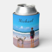 写真クーラーボックスカスタムと文字 缶クーラー (缶正面)