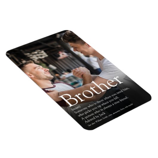 写真クールおもしろいEver Brotherの定義 マグネット (右側)