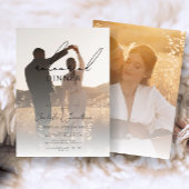 写真グラデーションボヘミアンのリハ結婚ーサルディナー 招待状