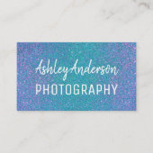 写真グリッタースパークフェミニンル名刺 名刺 (正面)