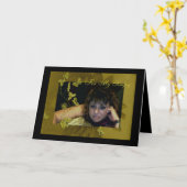 写真グリーティングカード カード (黄色い花)