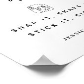 写真ゲストブックスナップそれを振るスティックそれを署名 ポスター (角)