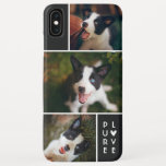 写真コモダンラージュ3|純粋な愛|黒 iPhone XS MAXケース<br><div class="desc">こモダンのスタイお気に入りのル付き電話ケースには、写真用の写真テンプレートが3つ入っています！   右下に「PURE LOVE読」があり、かわいいハート飾りが付いています。ペット愛素晴らし護者や誰でも！</div>