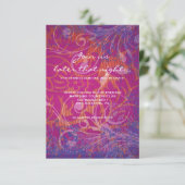 写真コラークールジュバルミツワーパーティーカード 招待状 (スタンド正面)