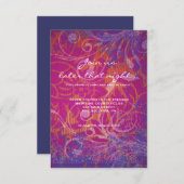 写真コラークールジュバルミツワーパーティーカード 招待状 (正面/裏面)