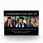 写真コラージュおめでとう2022年パンデミック卒業 フォトブロック (正面)