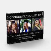 写真コラージュおめでとう2022年パンデミック卒業 フォトブロック (左)