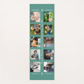 写真コラージュとカスタム文字モダン家族 ヨガマット (正面)