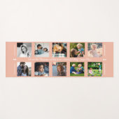 写真コラージュとカスタム文字モダン家族 ヨガマット (正面(横))