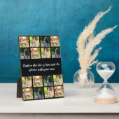 写真コラージュと文字プラークのパーソナライズ フォトプラーク (側面)