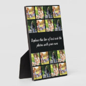 写真コラージュと文字プラークのパーソナライズ フォトプラーク (側面)