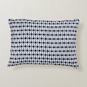 写真コラージュと5写真ブルーと白ママ アクセントクッション (裏面)