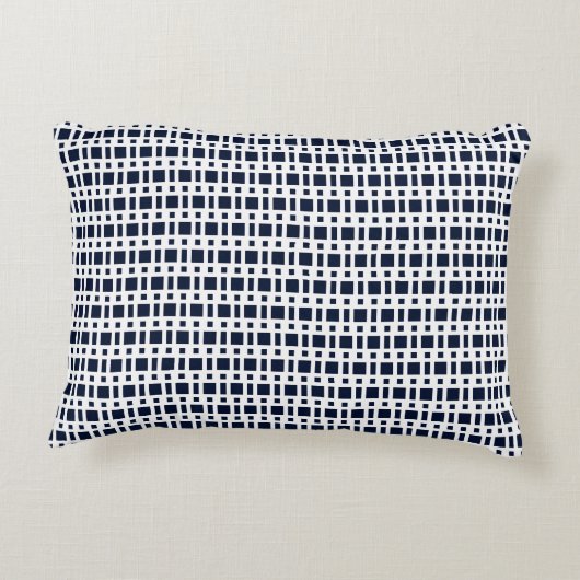 写真コラージュと5写真ブルーと白ママ アクセントクッション (裏面)