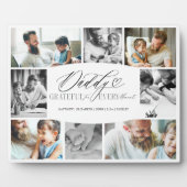 写真コラージュに感謝の気持ち フォトプラーク (正面)