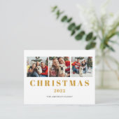 写真コラージュのクリスマス シーズンポストカード (スタンド正面)