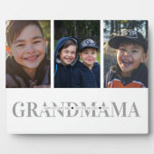 写真コラージュのプラーク |グランドママ |母の日 フォトプラーク (正面)