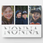 写真コラージュのプラーク |ノナ |母の日 フォトプラーク (正面)