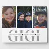 写真コラージュのプラーク | Gigi |母の日 フォトプラーク (正面)