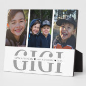 写真コラージュのプラーク | Gigi |母の日 フォトプラーク (側面)