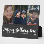 写真コラージュのプラーク | Happy Mother's Day フォトプラーク (側面)