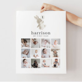 写真コラージュのポスター – Bunny Balloon ポスター