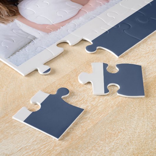 写真コラージュのミラー化された家族チームの競争 ジグソーパズル (側面)