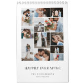 写真コラージュの後ミニマル結婚に幸せに カレンダー (カバー)