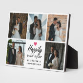 写真コラージュの後結婚で幸せに フォトプラーク (側面)
