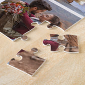 写真コラージュの提案のサプライズと結婚するか ジグソーパズル (側面)