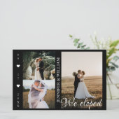 写真コラージュの結婚発表 (スタンド正面)