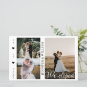 写真コラージュの結婚発表 (スタンド正面)