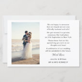 写真コラージュの結婚発表 (裏面)