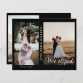 写真コラージュの結婚発表 (正面/裏面)