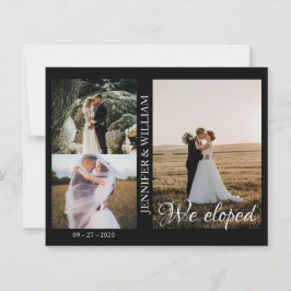 写真コラージュの結婚発表