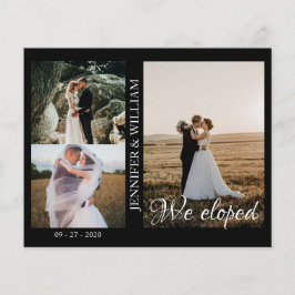 写真コラージュの結婚発表