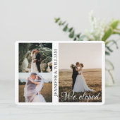 写真コラージュの結婚発表 招待状 (スタンド正面)