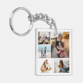 写真コラージュアイディアギフト作成5枚の写真 キーホルダー (正面左)